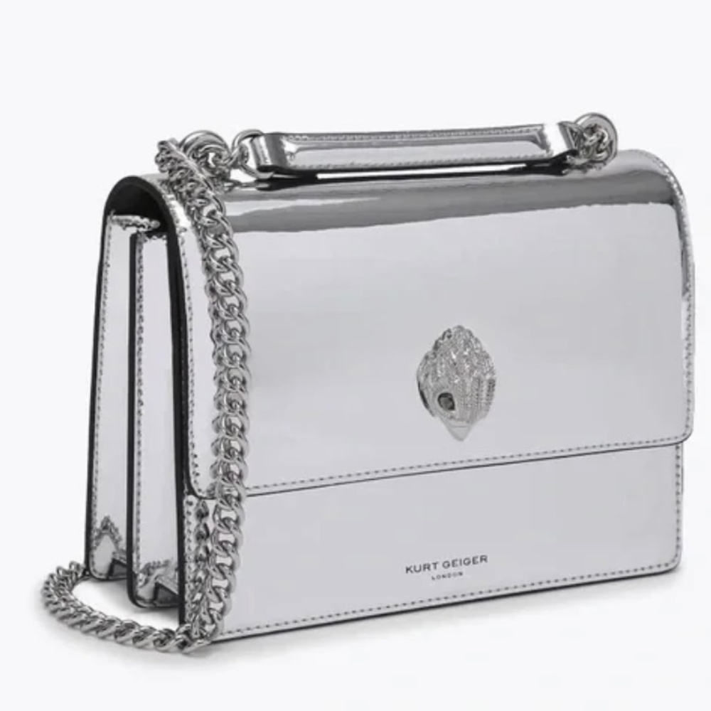 Kurt Geiger shored-itch   crossbody silver bag